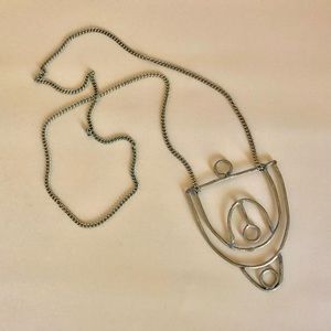 Geometric Brass Statement Necklace | FOREIGNER By Storm And Stress